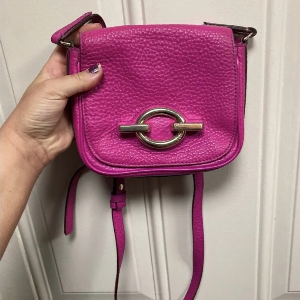 Diane von furstenburg hot pink crossbody